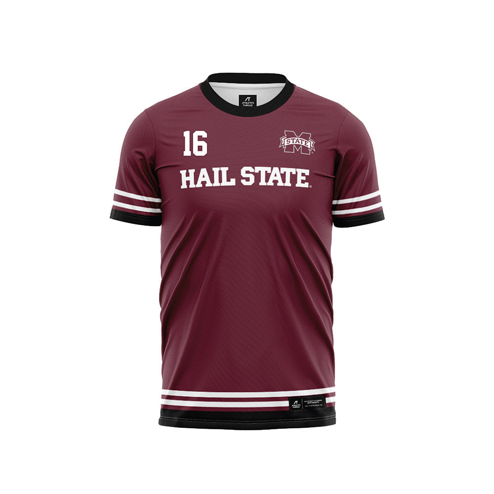 Mississippi State - NCAA Women's Soccer : Rylie Combs - Maroon Soccer Jersey