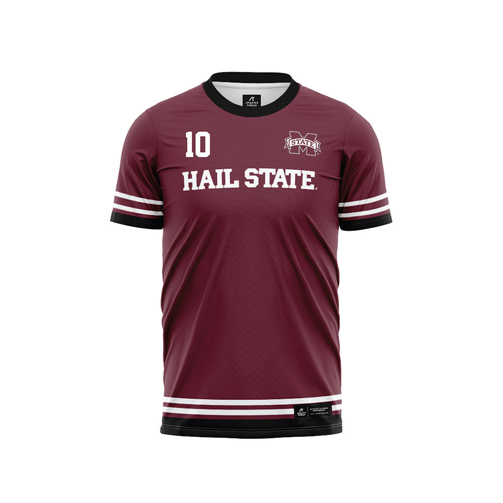 Mississippi State - NCAA Women's Soccer : Alivia Buxton - Maroon Soccer Jersey-0
