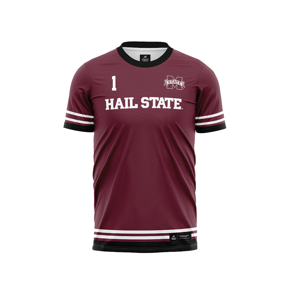 Mississippi State - NCAA Women's Soccer : Sarah Wommack - Maroon Soccer Jersey-0