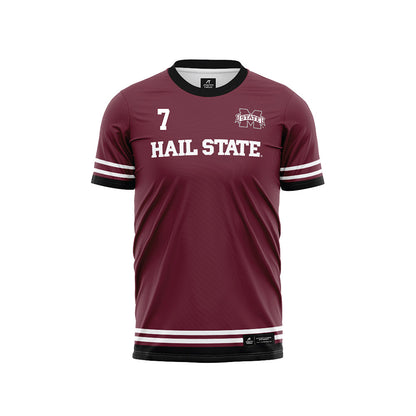Mississippi State - NCAA Women's Soccer : Zoe Main - Maroon Soccer Jersey-0