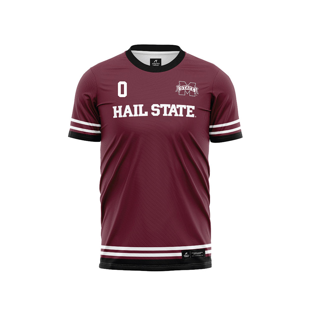 Mississippi State - NCAA Women's Soccer : Taylor Thames - Maroon Soccer Jersey-0