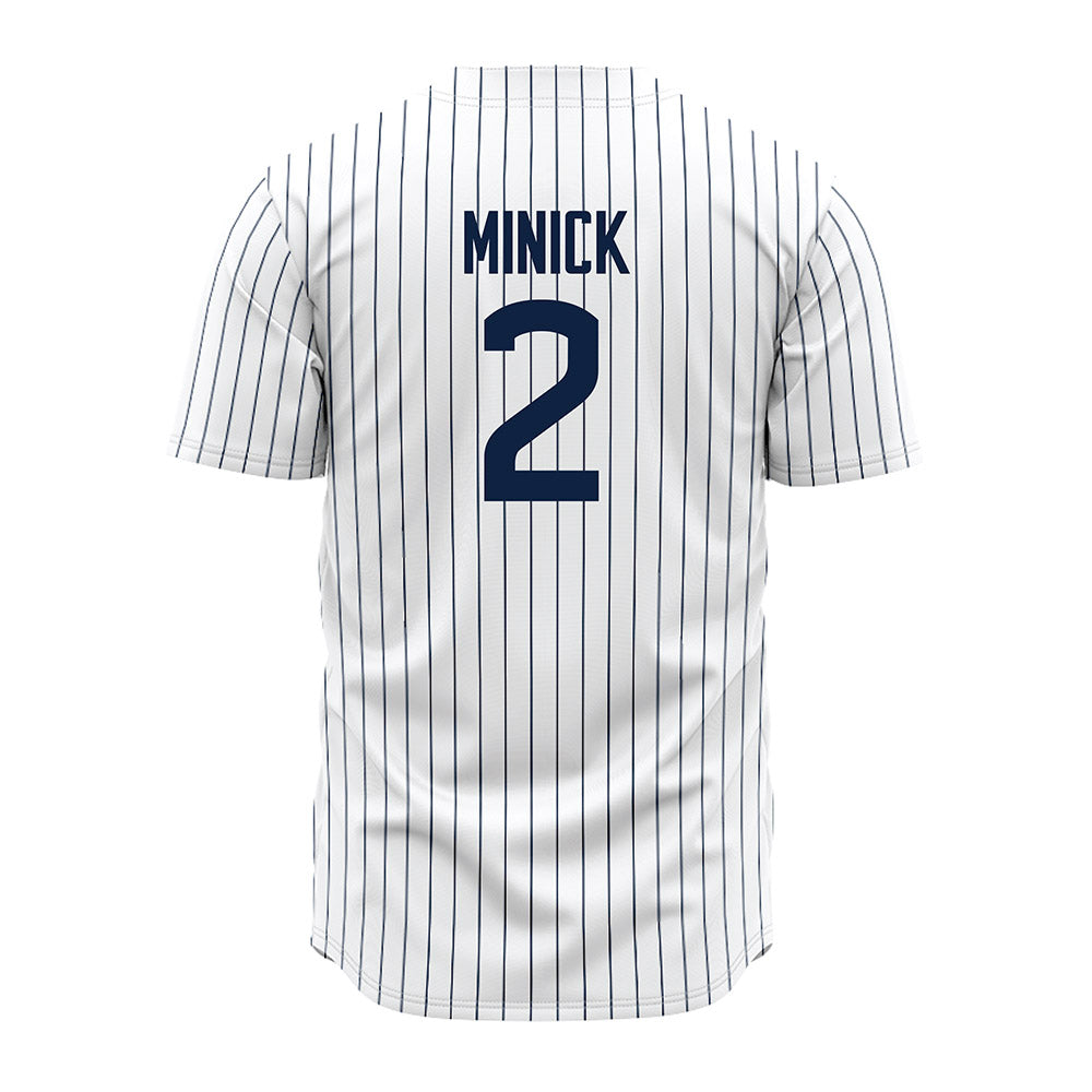 UConn - NCAA Baseball : Tyler Minick - White Jersey-1