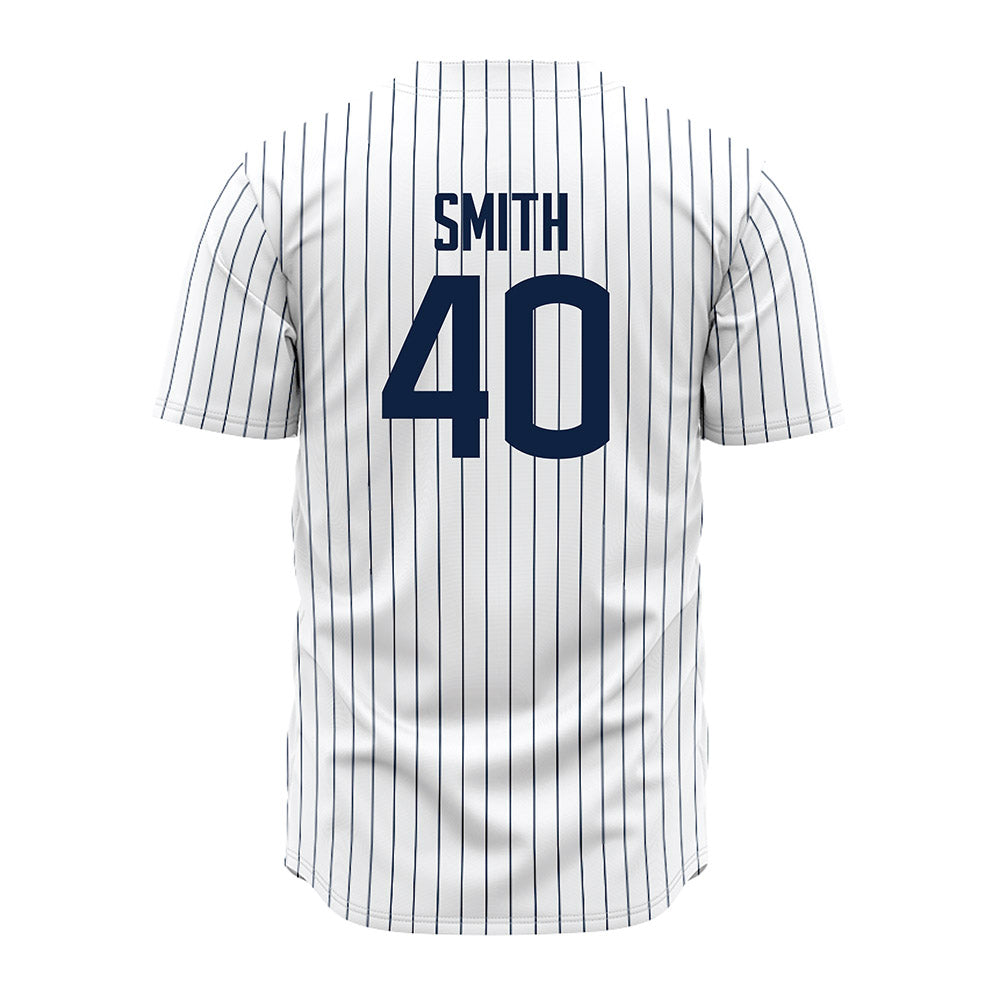 UConn - NCAA Baseball : Drew Smith - White Jersey