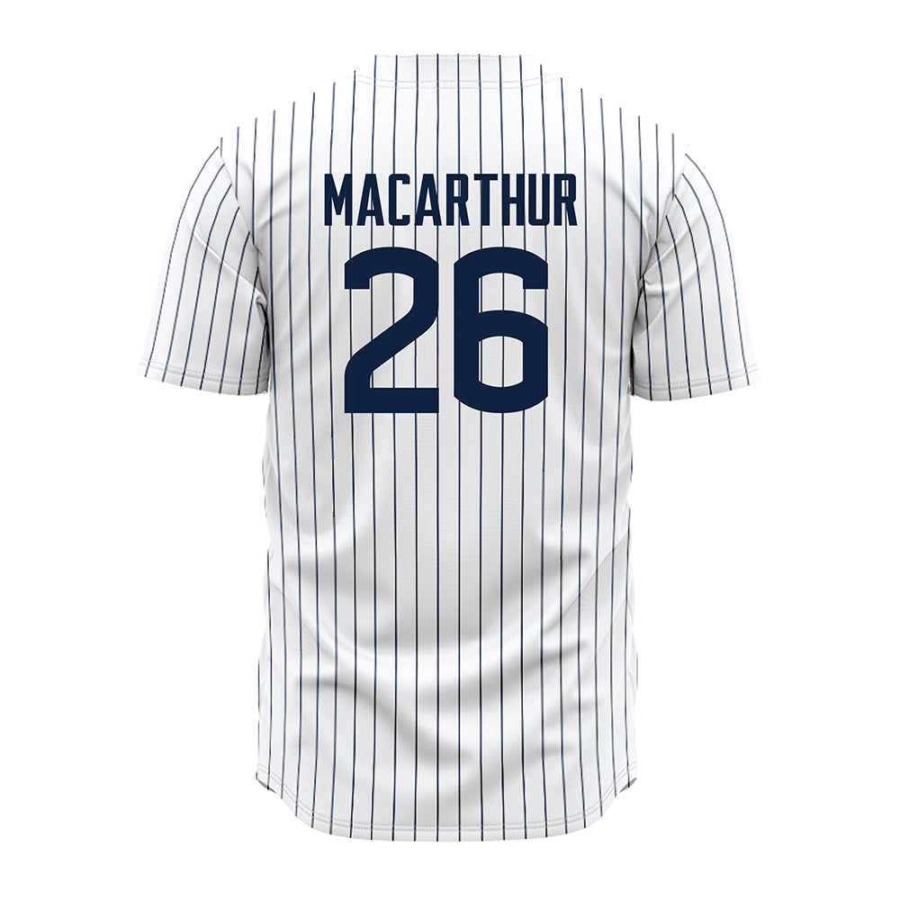UConn - NCAA Baseball : Grant MacArthur - White Jersey
