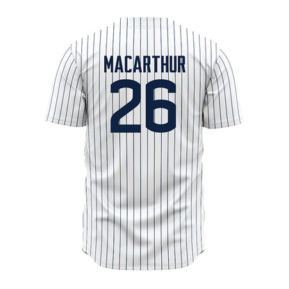 UConn - NCAA Baseball : Grant MacArthur - White Jersey