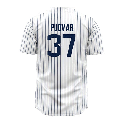 UConn - NCAA Baseball : Oliver Pudvar - White Jersey-1