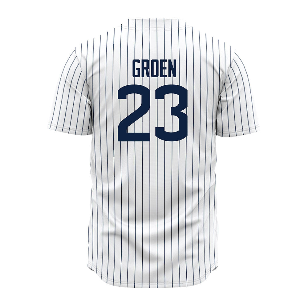 UConn - NCAA Baseball : Carter Groen - White Jersey-1