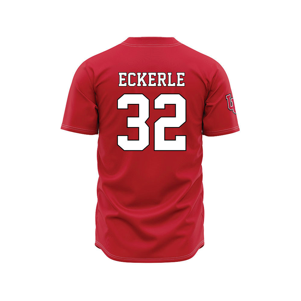 Utah - NCAA Baseball : Blake Eckerle - Red Jersey-1