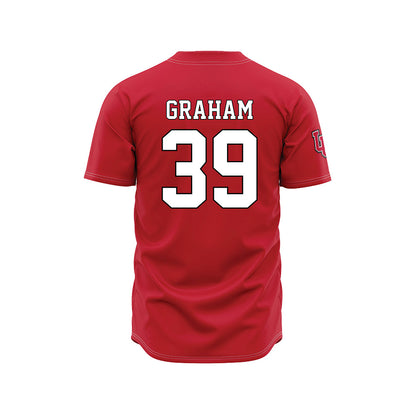 Utah - NCAA Baseball : Seth Graham - Red Jersey-1