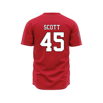 Utah - NCAA Baseball : Griffin Scott - Red Jersey-1