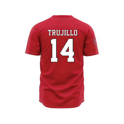 Utah - NCAA Baseball : Brian Trujillo - Red Jersey-1