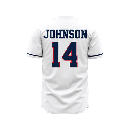 Liberty - NCAA Baseball : Peter Johnson - White Jersey-1