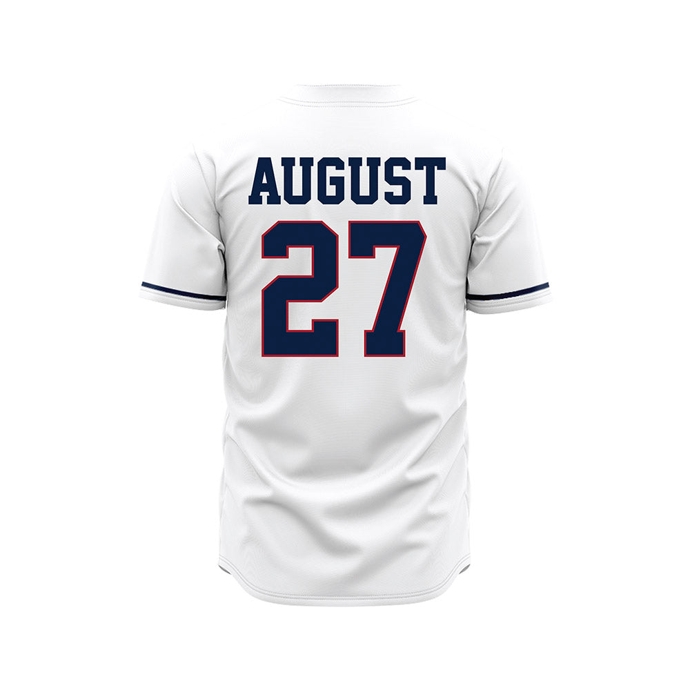 Liberty - NCAA Baseball : Tyler August - White Jersey-1