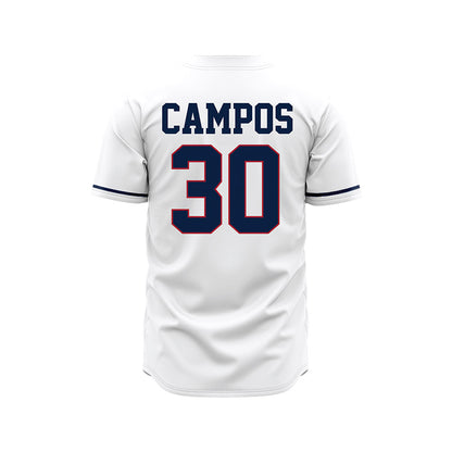 Liberty - NCAA Baseball : Joshua Campos - White Jersey-1