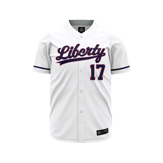 Liberty - NCAA Baseball : Nick Barone - White Jersey-0