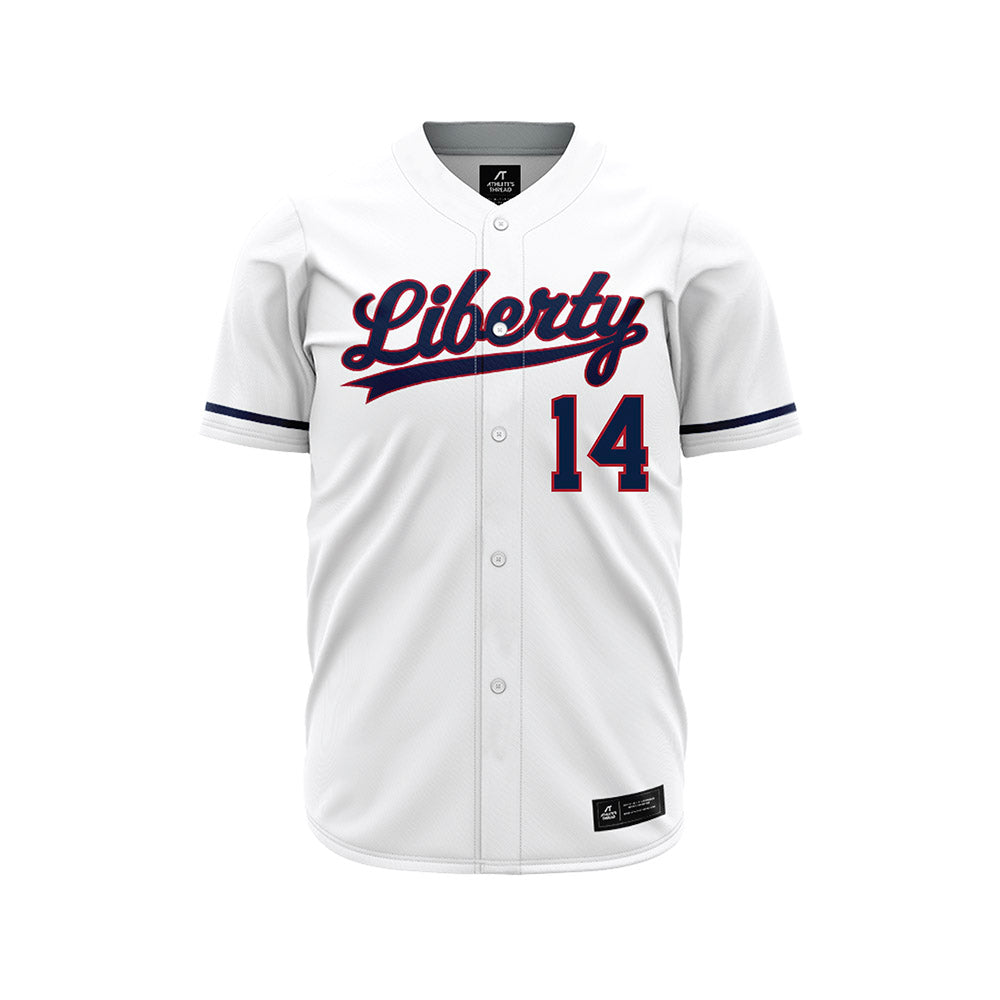 Liberty - NCAA Baseball : Peter Johnson - White Jersey-0