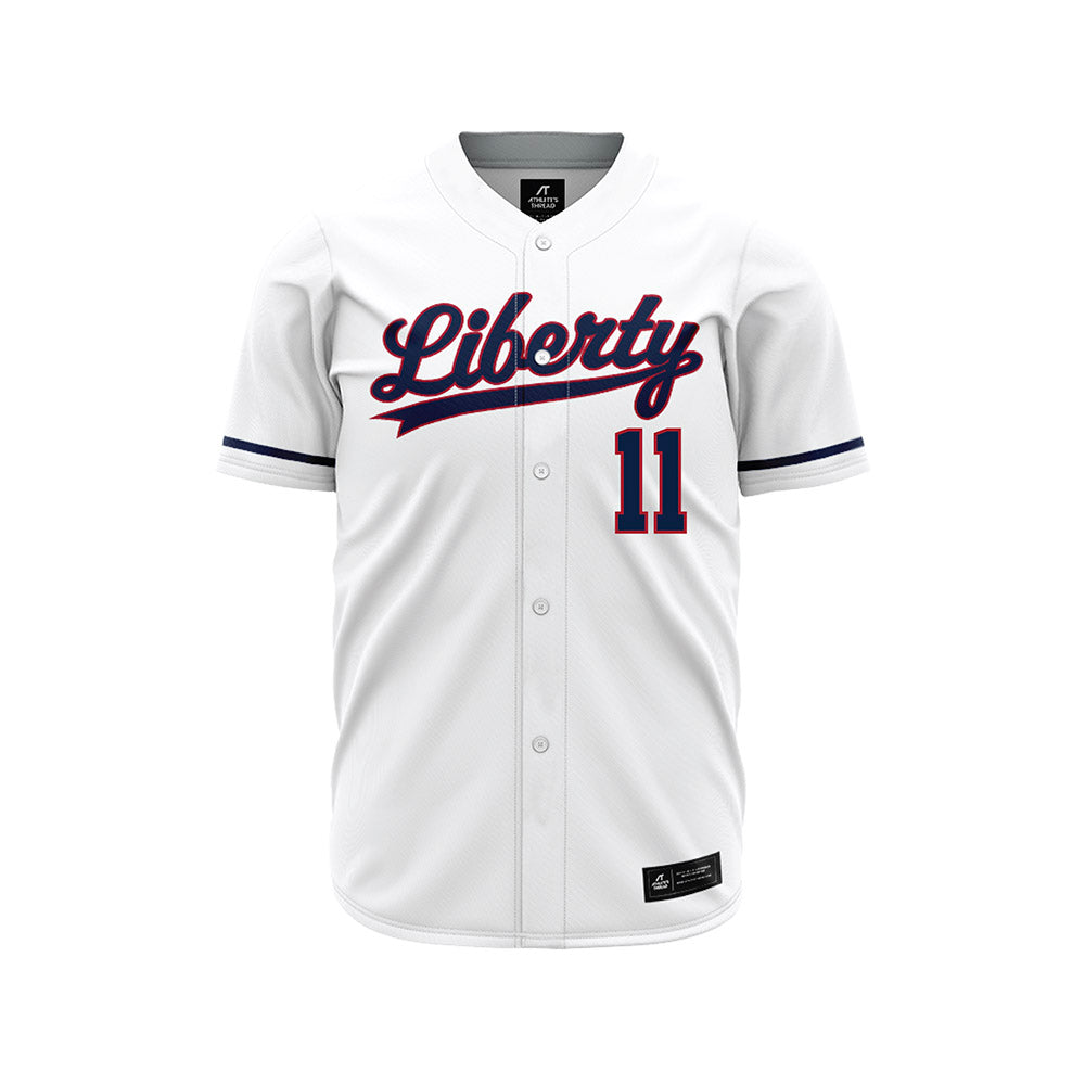 Liberty - NCAA Baseball : Xavier McCoury - White Jersey-0