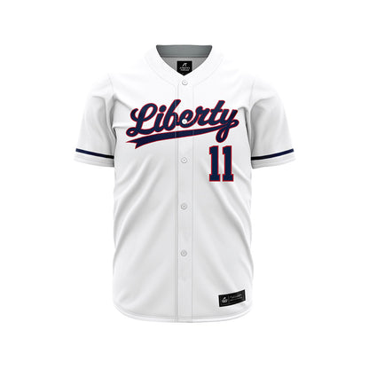 Liberty - NCAA Baseball : Xavier McCoury - White Jersey-0