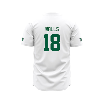 Hawaii - NCAA Baseball : Cooper Walls - White Jersey-1