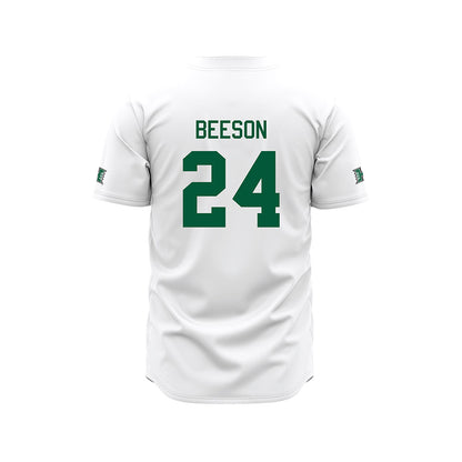 Hawaii - NCAA Baseball : Britton Beeson - White Jersey-1