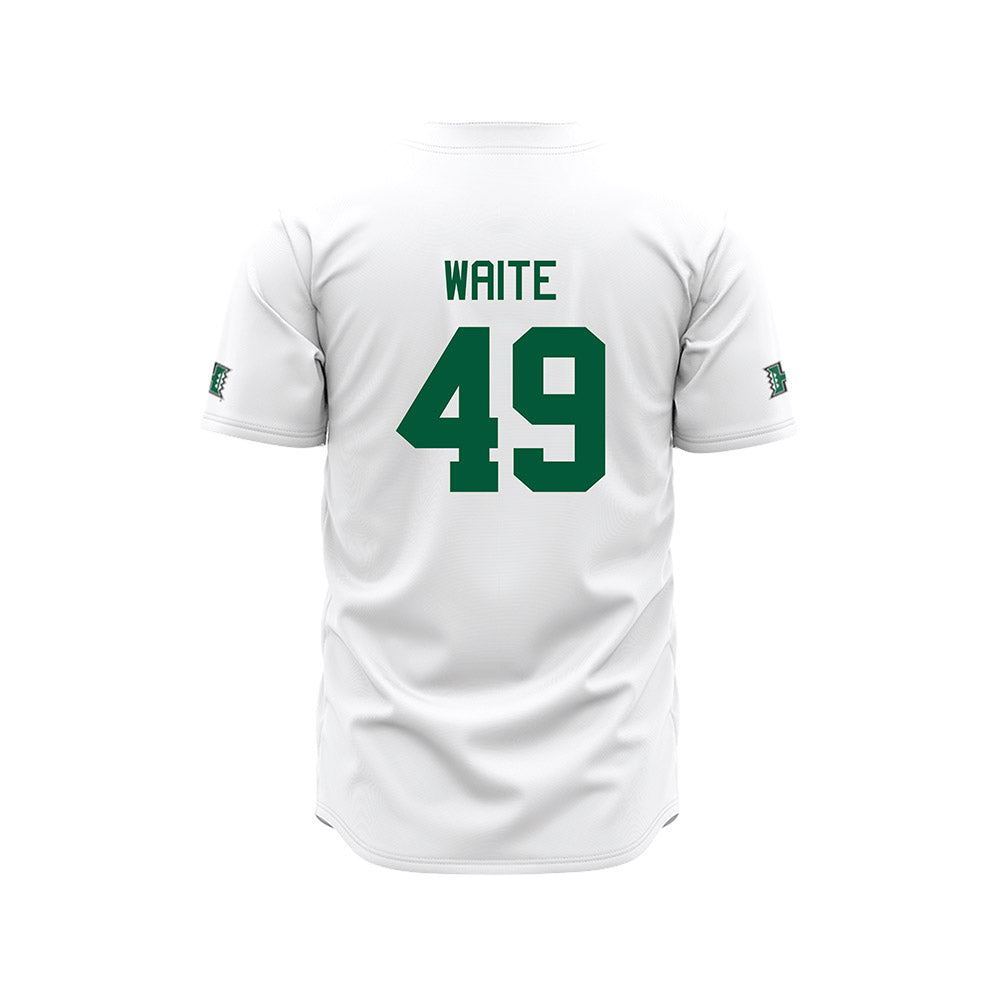 Hawaii - NCAA Baseball : Dylan Waite - White Jersey-1