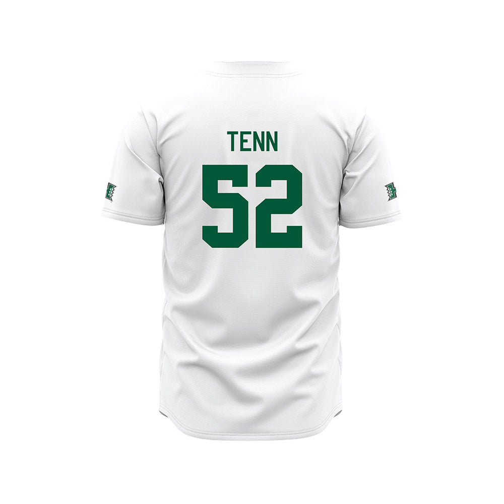 Hawaii - NCAA Baseball : Zacary Tenn - White Jersey-1