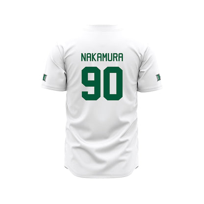 Hawaii - NCAA Baseball : Edgar Nakamura - White Jersey-1