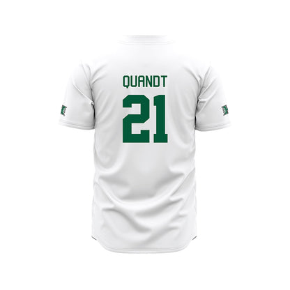 Hawaii - NCAA Baseball : Jared Quandt - White Jersey-1