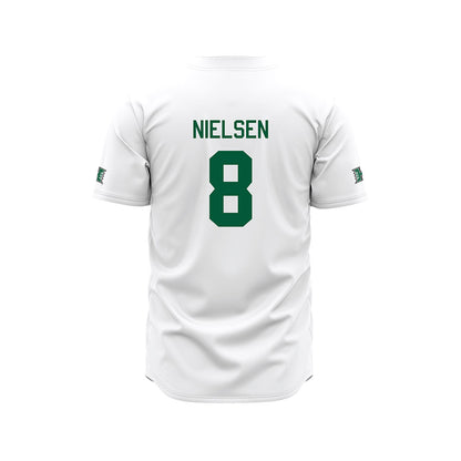 Hawaii - NCAA Baseball : Jarret Nielsen - White Jersey-1