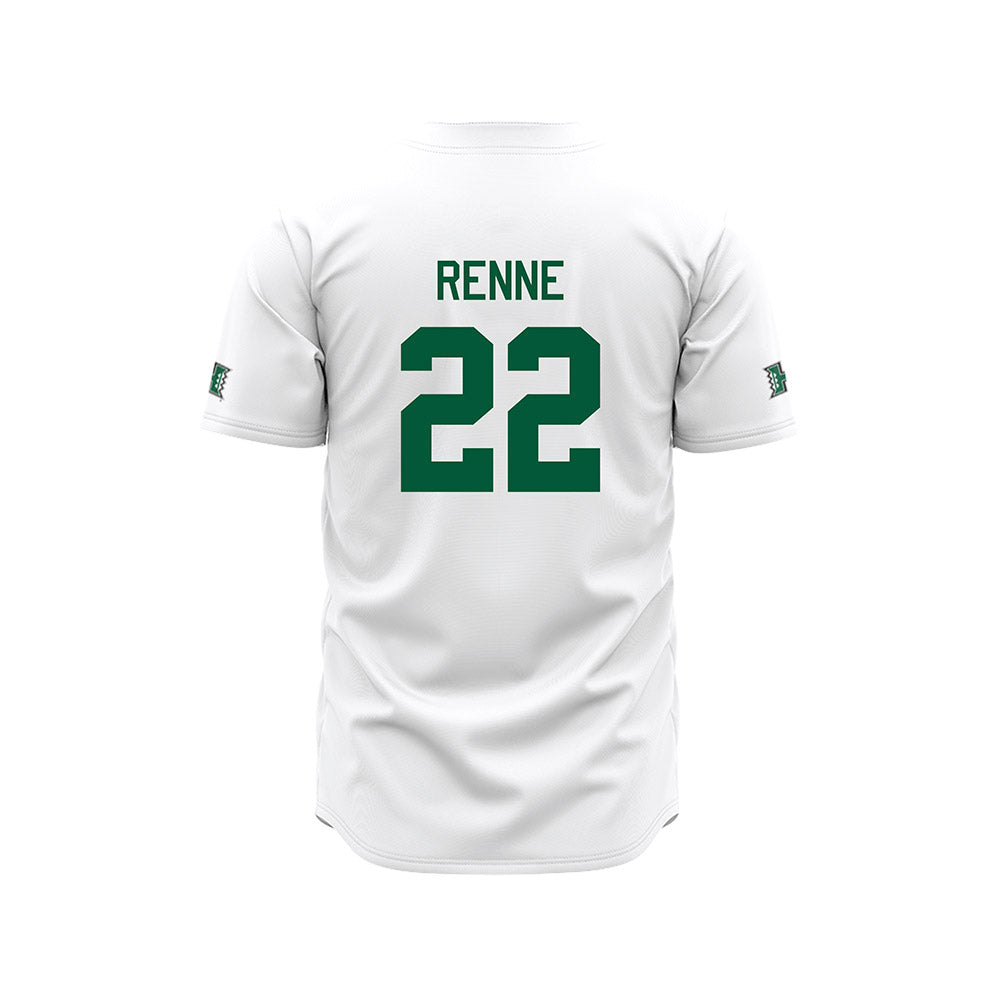 Hawaii - NCAA Baseball : Dalton Renne - White Jersey-1
