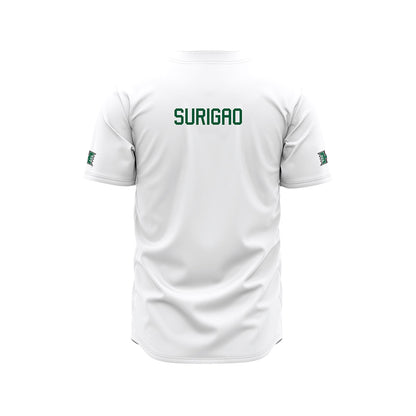 Hawaii - NCAA Baseball : Joshua Surigao - White Jersey-1