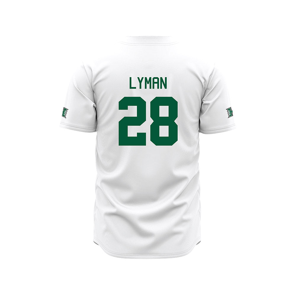 Hawaii - NCAA Baseball : Brode Lyman - White Jersey