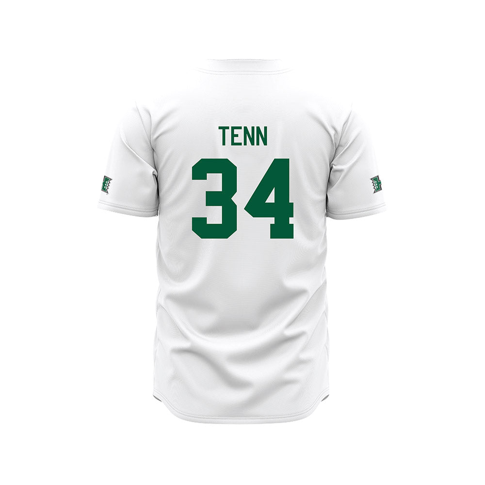 Hawaii - NCAA Baseball : Zacary Tenn - White Jersey-1