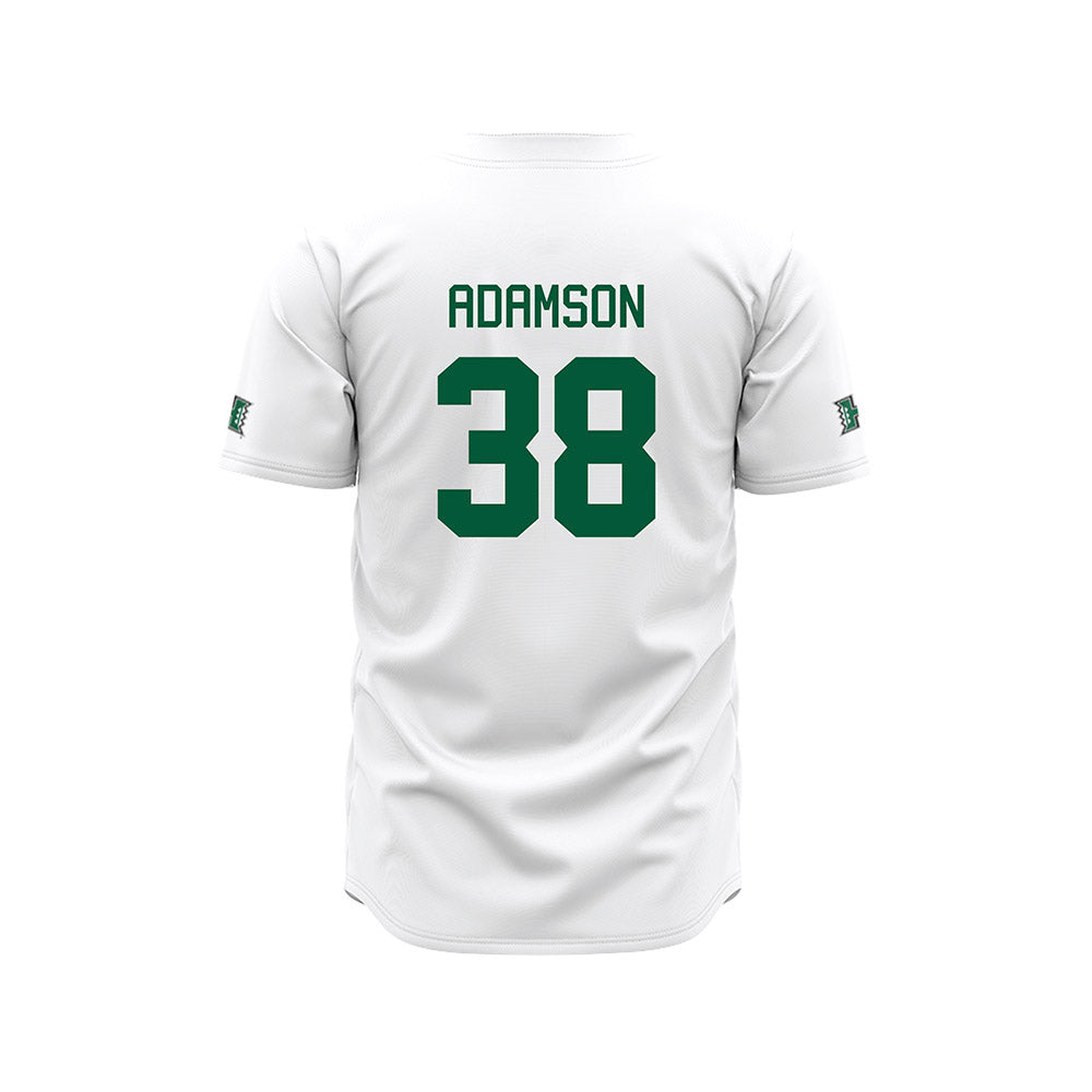 Hawaii - NCAA Baseball : Charlie Adamson - White Jersey-1