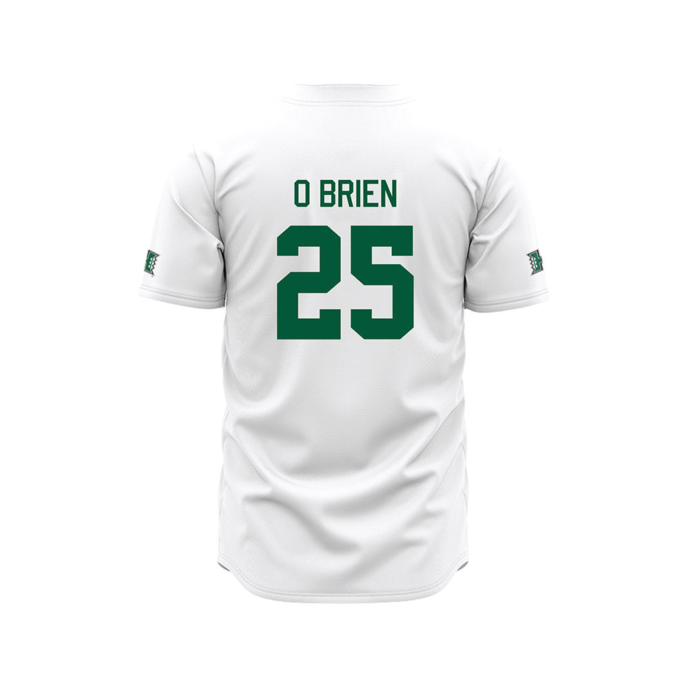 Hawaii - NCAA Baseball : Liam O'Brien - White Jersey-1