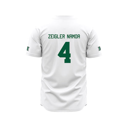 Hawaii - NCAA Baseball : Ben Zeigler-Namoa - White Jersey-1