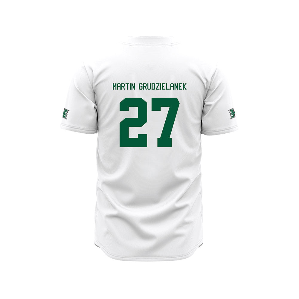 Hawaii - NCAA Baseball : Brody Martin-Grudzielanek - White Jersey-1