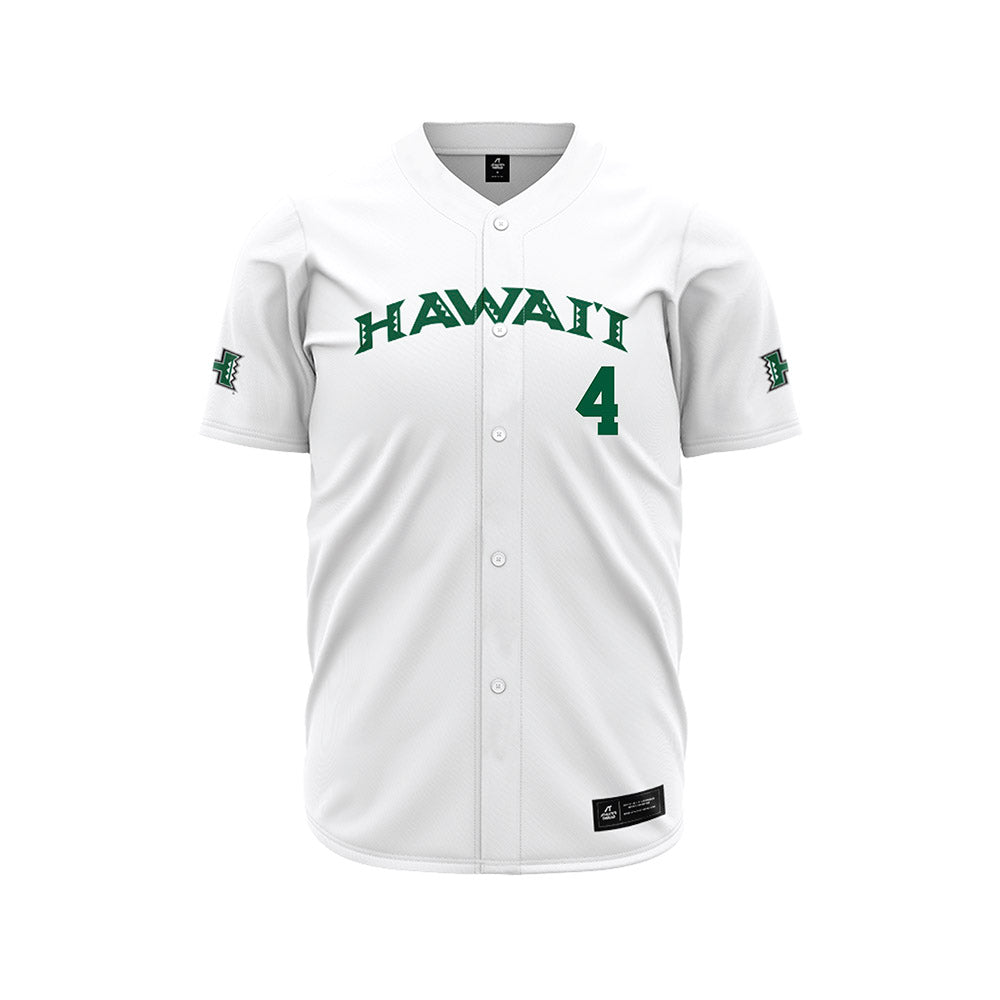 Hawaii - NCAA Baseball : Ben Zeigler-Namoa - White Jersey-0