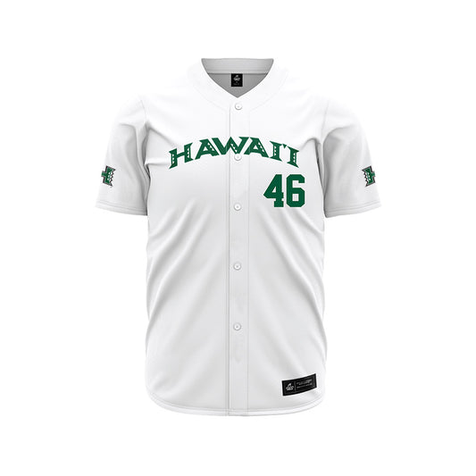 Hawaii - NCAA Baseball : Tobey Jackson - White Jersey-0