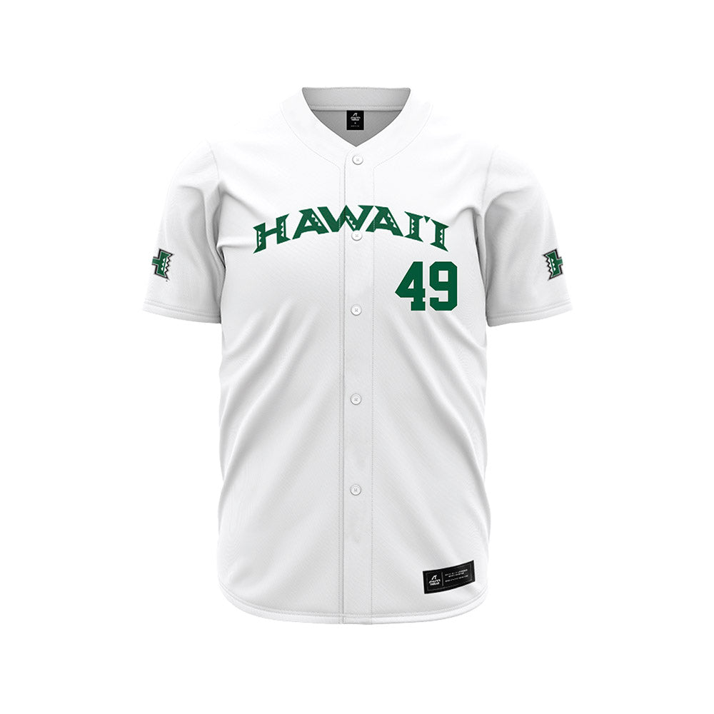 Hawaii - NCAA Baseball : Dylan Waite - White Jersey-0