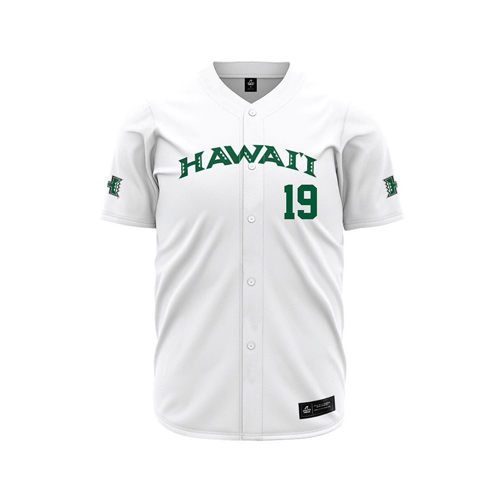 Hawaii - NCAA Baseball : Zach Losey - White Jersey-0