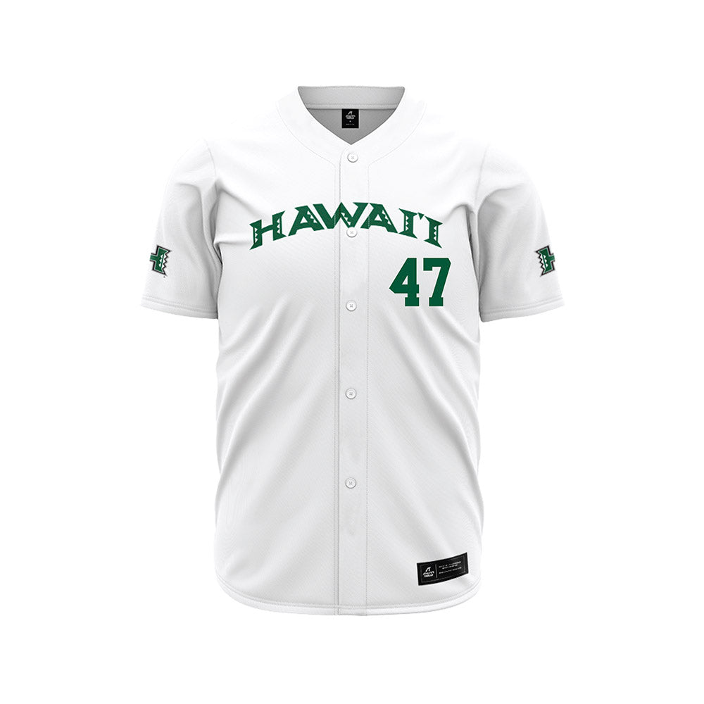 Hawaii - NCAA Baseball : Aidan Kuni - White Jersey-0