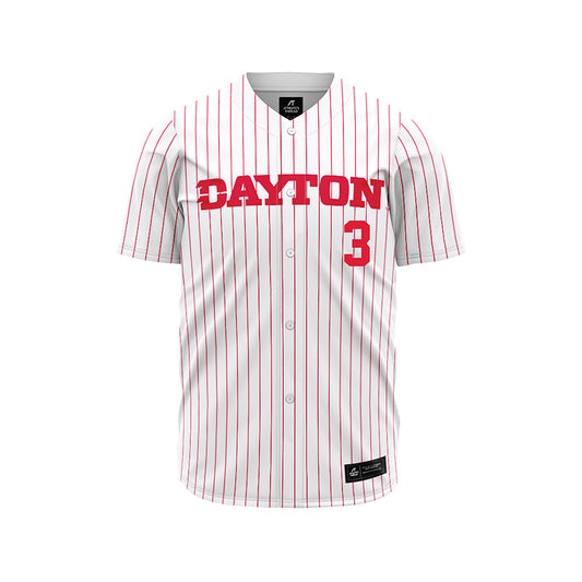 Dayton - NCAA Baseball : Jon Whiteside - White Jersey-0