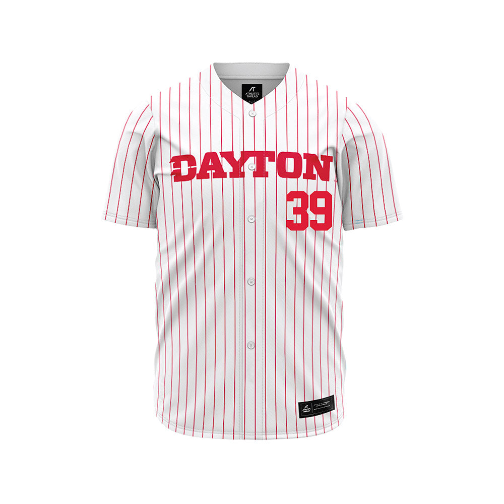 Dayton - NCAA Baseball : Lucas Collins - White Jersey-0