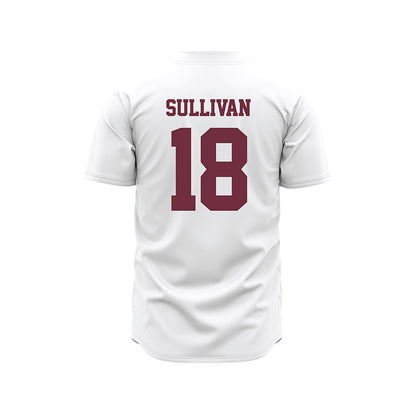 Mississippi State - NCAA Baseball : Noah Sullivan - White Pinstripes Jersey-1