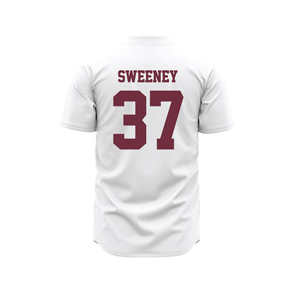Mississippi State - NCAA Baseball : Brendan Sweeney - White Pinstripes Jersey-1