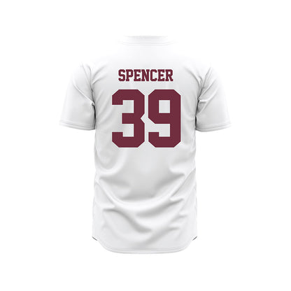 Mississippi State - NCAA Baseball : Patrick Spencer - White Pinstripes Jersey-1