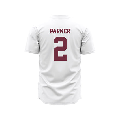 Mississippi State - NCAA Baseball : Jacob Parker - White Pinstripes Jersey-1