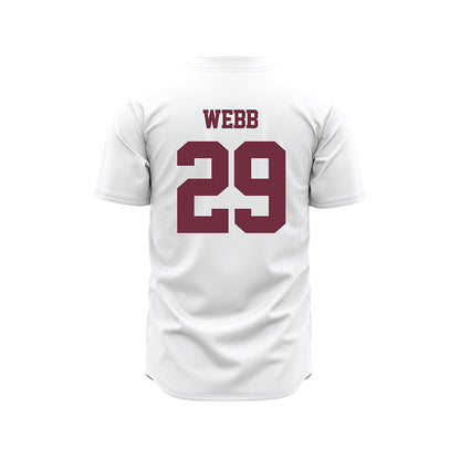 Mississippi State - NCAA Baseball : Maddox Webb - White Pinstripes Jersey-1