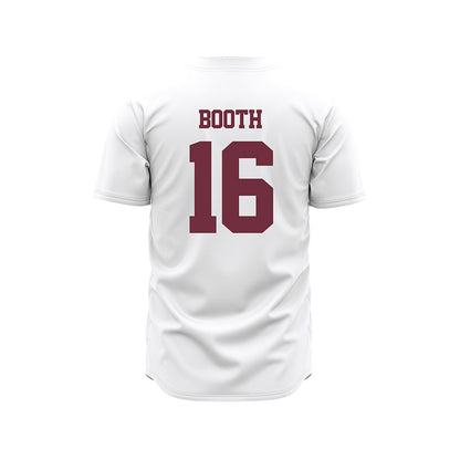 Mississippi State - NCAA Baseball : Braden Booth - White Pinstripes Jersey-1
